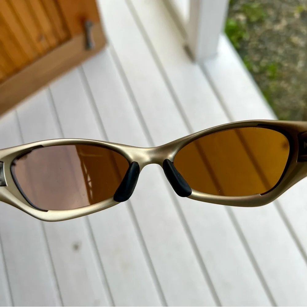 Vintage Oakley Gold Glasses Polarized Sunglasses Made in USA